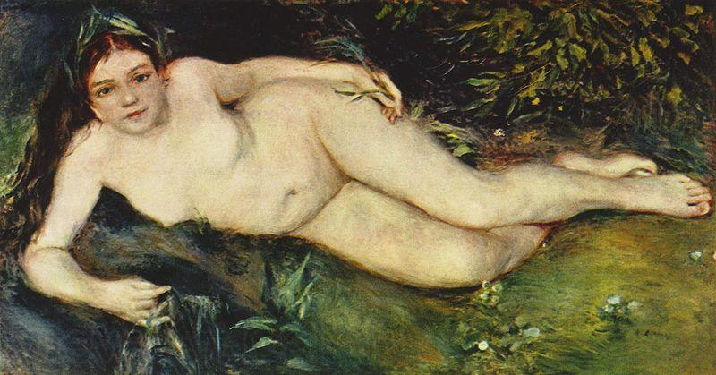Pierre-Auguste Renoir Nymphe an der Quelle Norge oil painting art